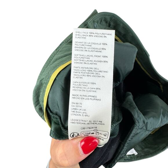 By Anthropologie Dark Green Leather Flowy Flared Capri Culottes - Picture 7 of 7